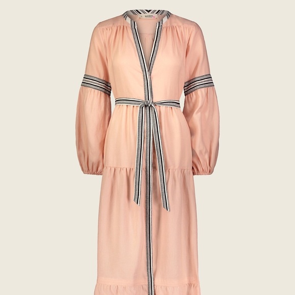 Lemlem Linen Puff Sleeve Dress - Picture 1 of 7